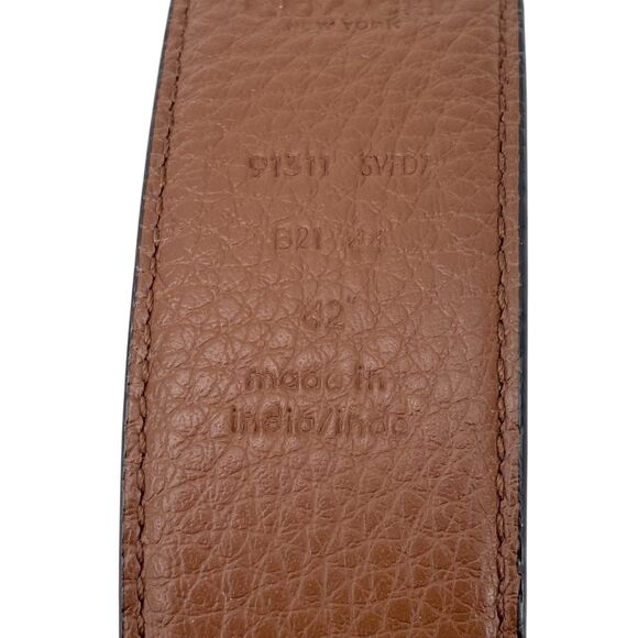 NWT COACH 91311 Harness Buckle Cut to Size Belt, Men’s Size 42 MM Black/Brown - Picture 7 of 16